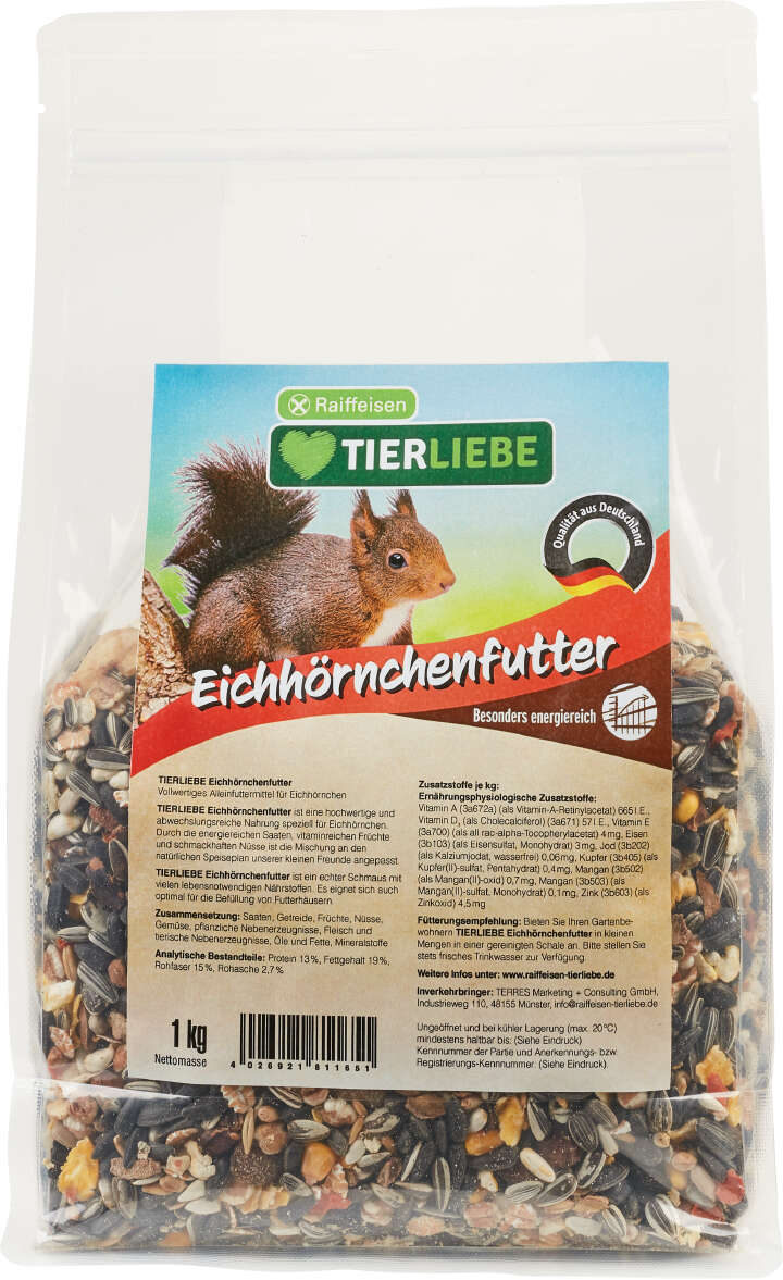 TIERLIEBE Eichhörnchenfutter
